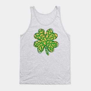 Leopard Shamrock Clover Tank Top